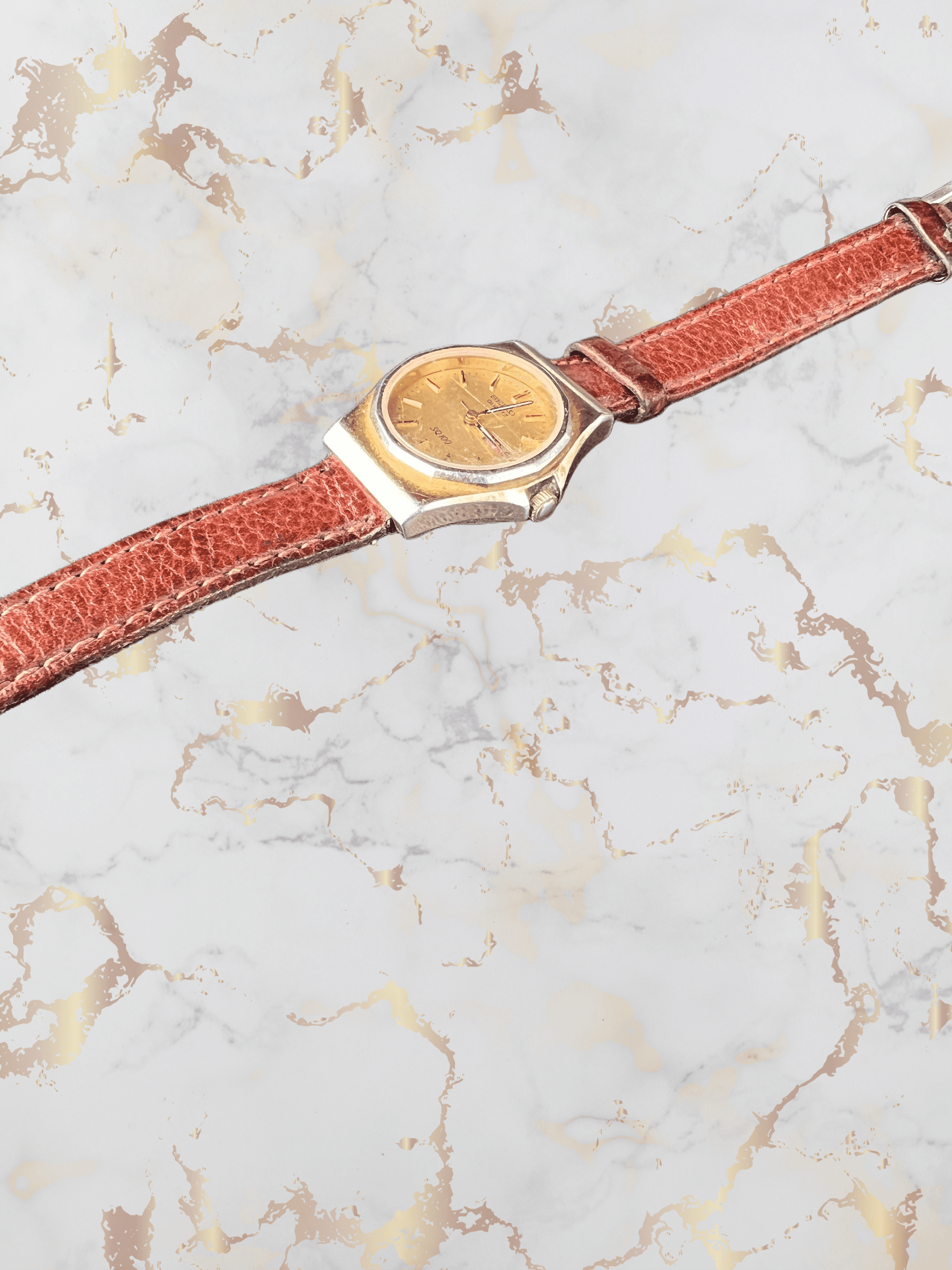 Gullfarget Seiko Dameklokke