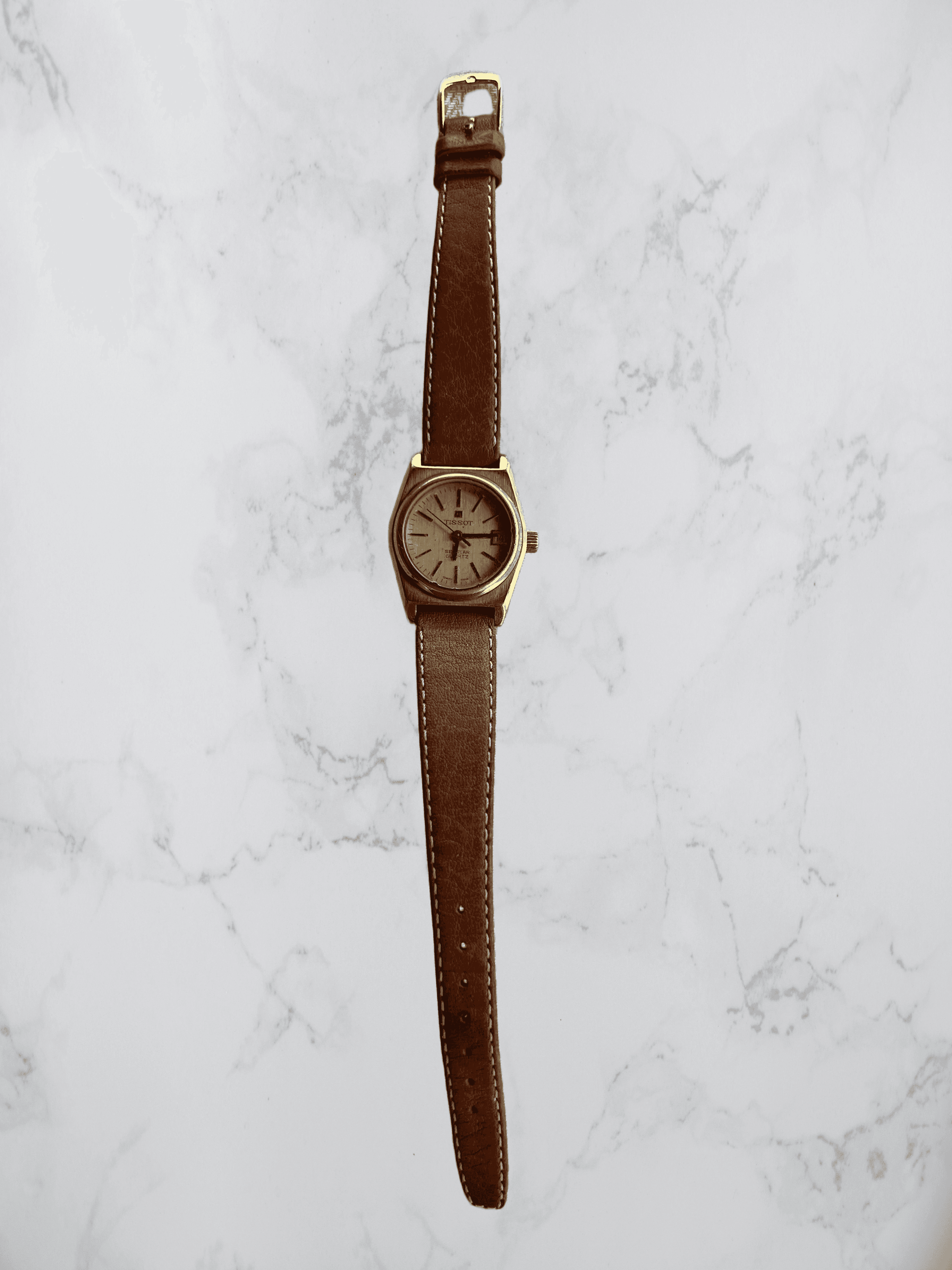 Gullfarget Tissot Dameklokke